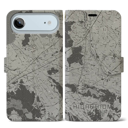 【東近江（滋賀県）】地図柄iPhoneケース（手帳タイプ）