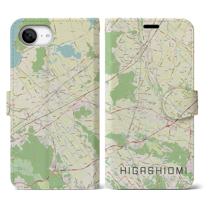 【東近江（滋賀県）】地図柄iPhoneケース（手帳タイプ）