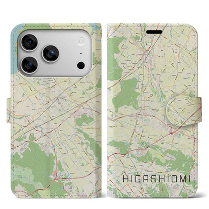 【東近江（滋賀県）】地図柄iPhoneケース（手帳タイプ）