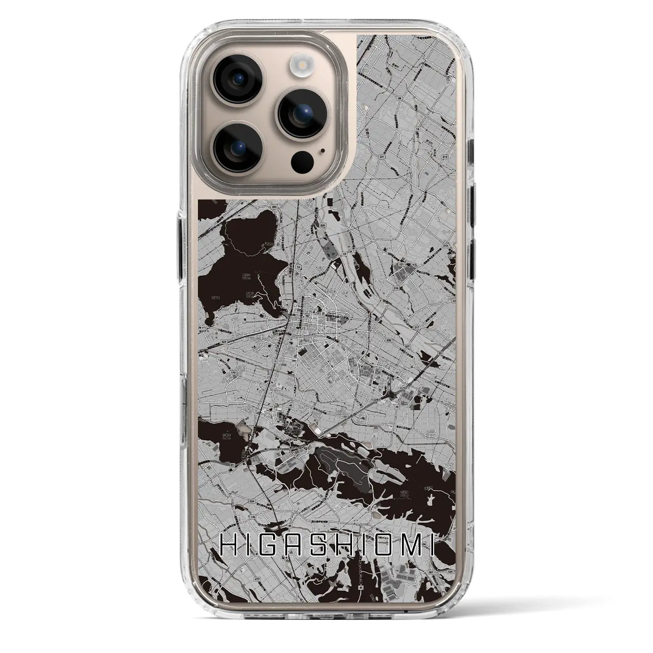 【東近江（滋賀県）】地図柄iPhoneケース（MagSafeタイプ）