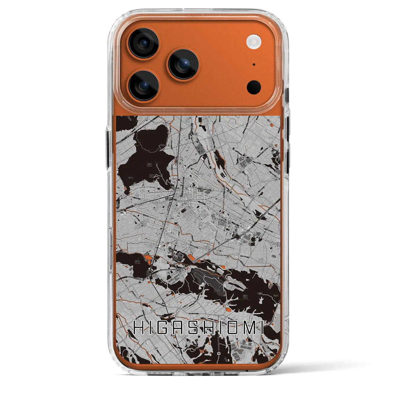 【東近江（滋賀県）】地図柄iPhoneケース（MagSafeタイプ）