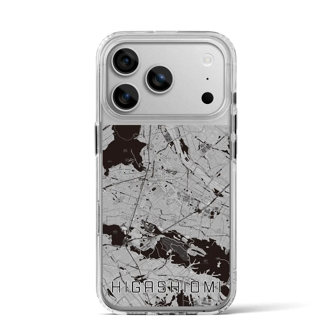 【東近江（滋賀県）】地図柄iPhoneケース（MagSafeタイプ）