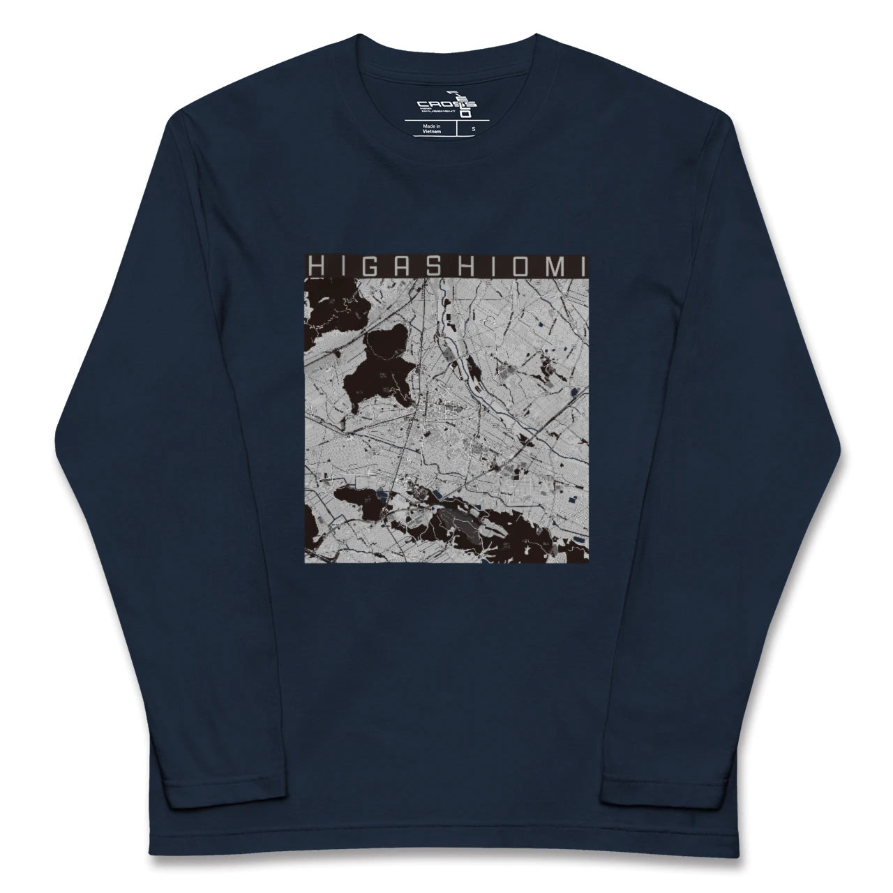 【東近江（滋賀県）】地図柄ロングスリーブTシャツ