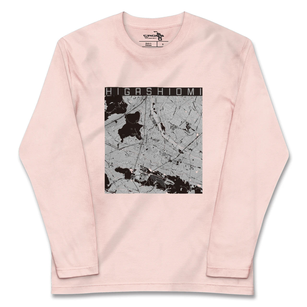 【東近江（滋賀県）】地図柄ロングスリーブTシャツ