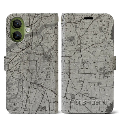 【東大阪（大阪府）】地図柄iPhoneケース（手帳タイプ）