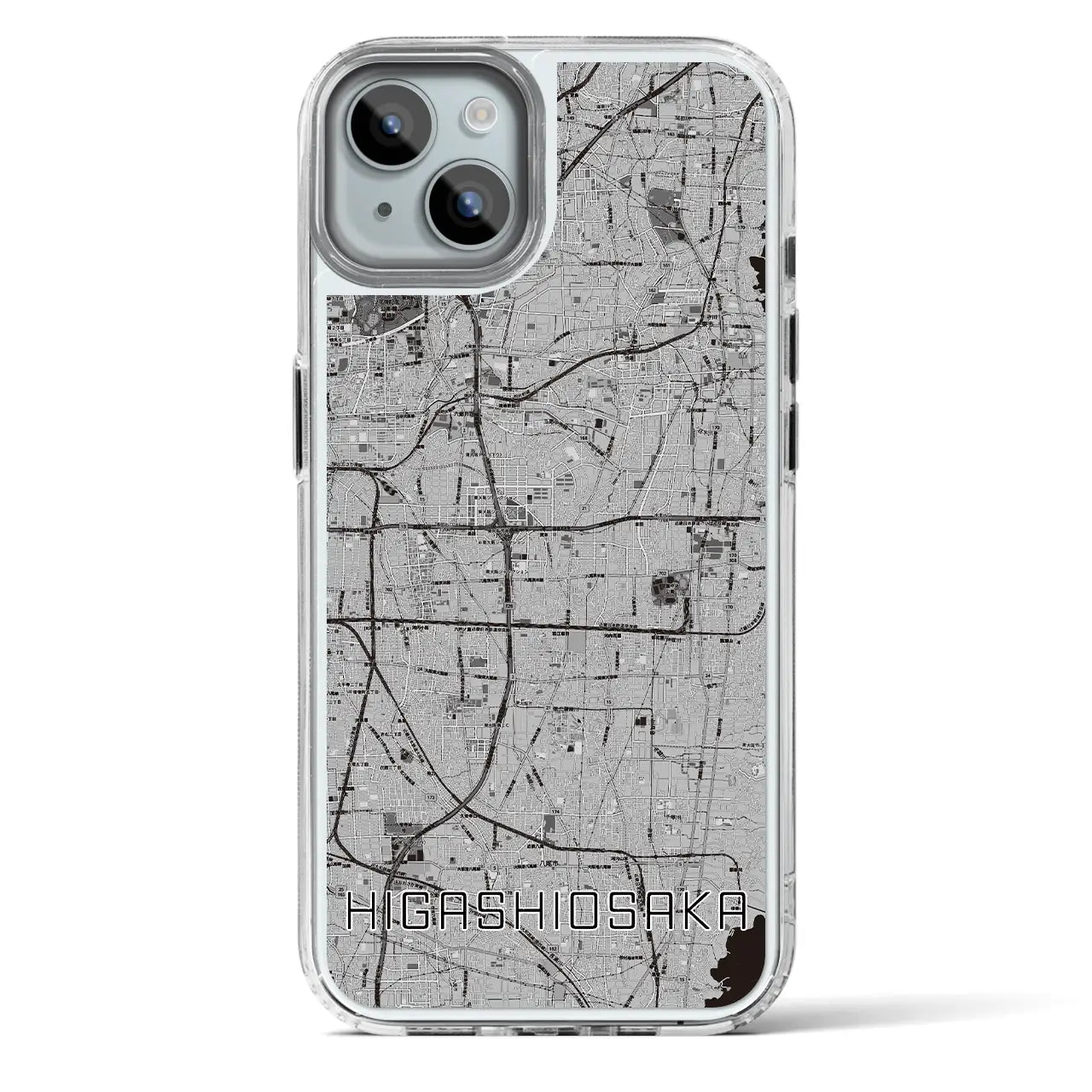 【東大阪（大阪府）】地図柄iPhoneケース（MagSafeタイプ）