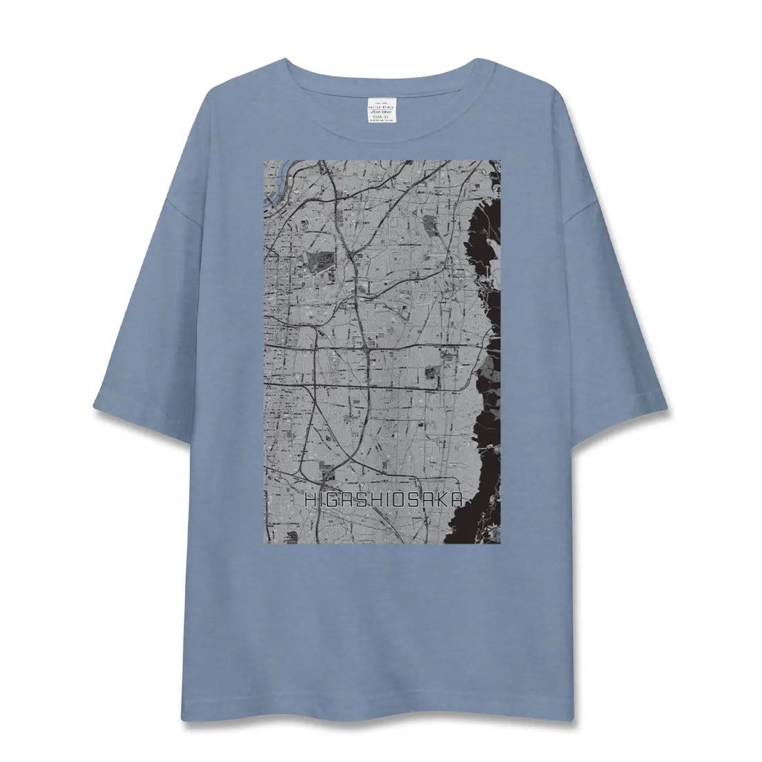 【東大阪（大阪府）】地図柄ビッグシルエットTシャツ