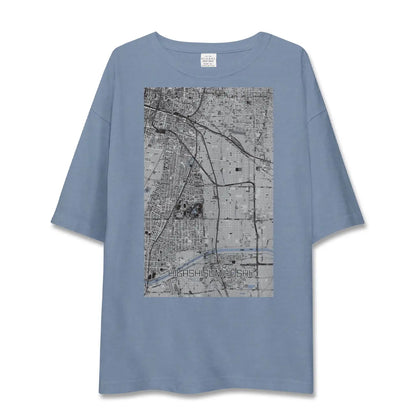 【東住吉（大阪府）】地図柄ビッグシルエットTシャツ