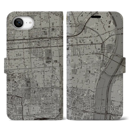 【東砂（東京都）】地図柄iPhoneケース（手帳タイプ）