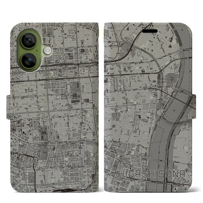 【東砂（東京都）】地図柄iPhoneケース（手帳タイプ）