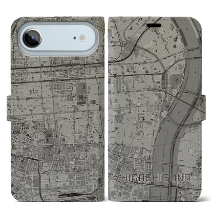 【東砂（東京都）】地図柄iPhoneケース（手帳タイプ）