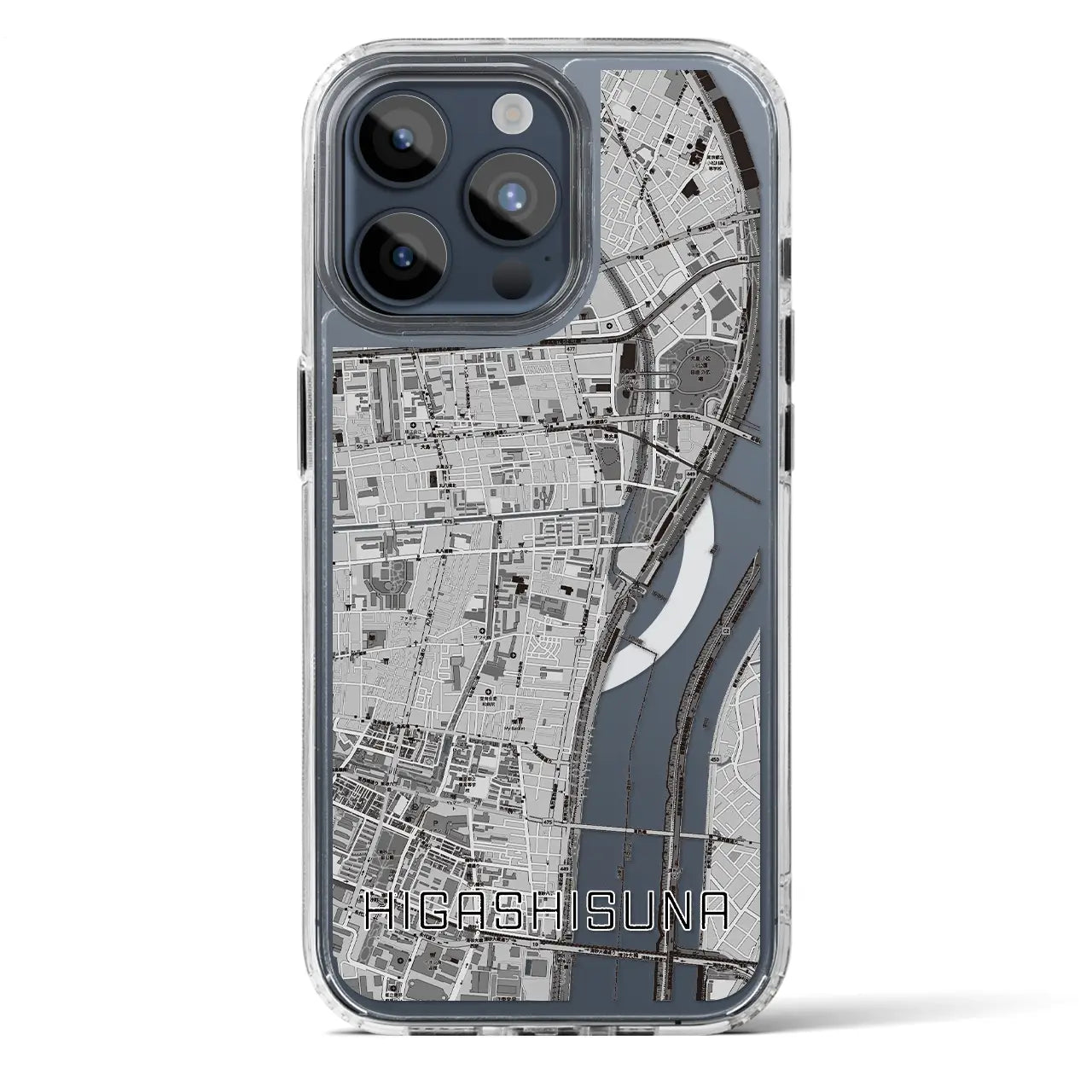 【東砂（東京都）】地図柄iPhoneケース（MagSafeタイプ）