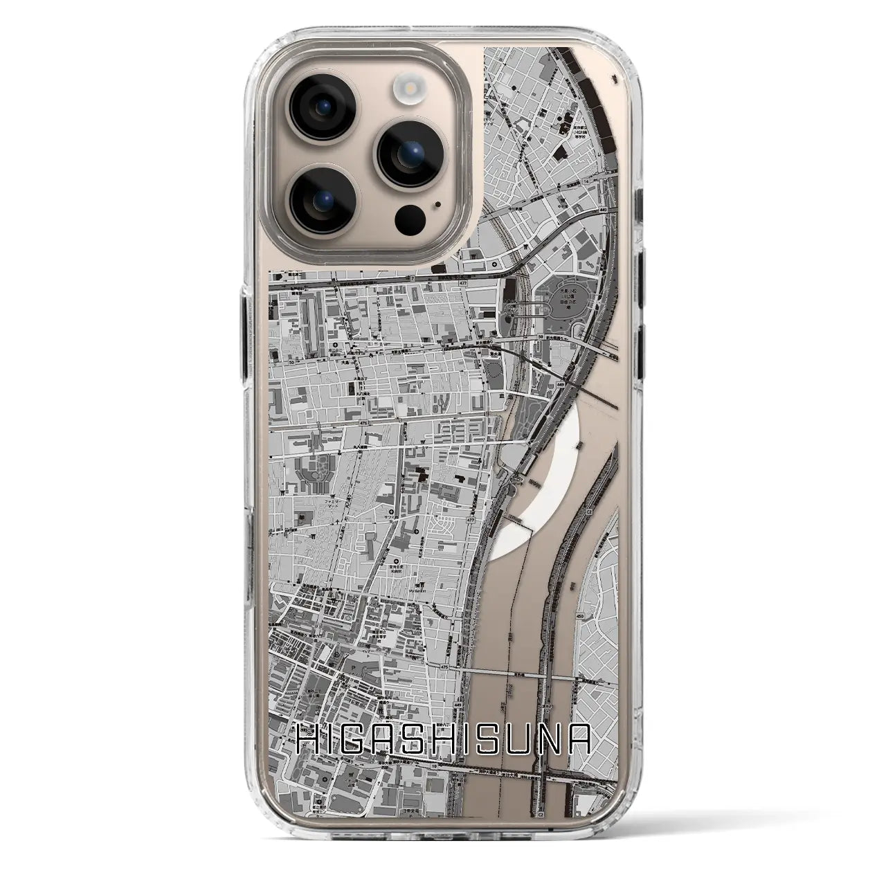 【東砂（東京都）】地図柄iPhoneケース（MagSafeタイプ）