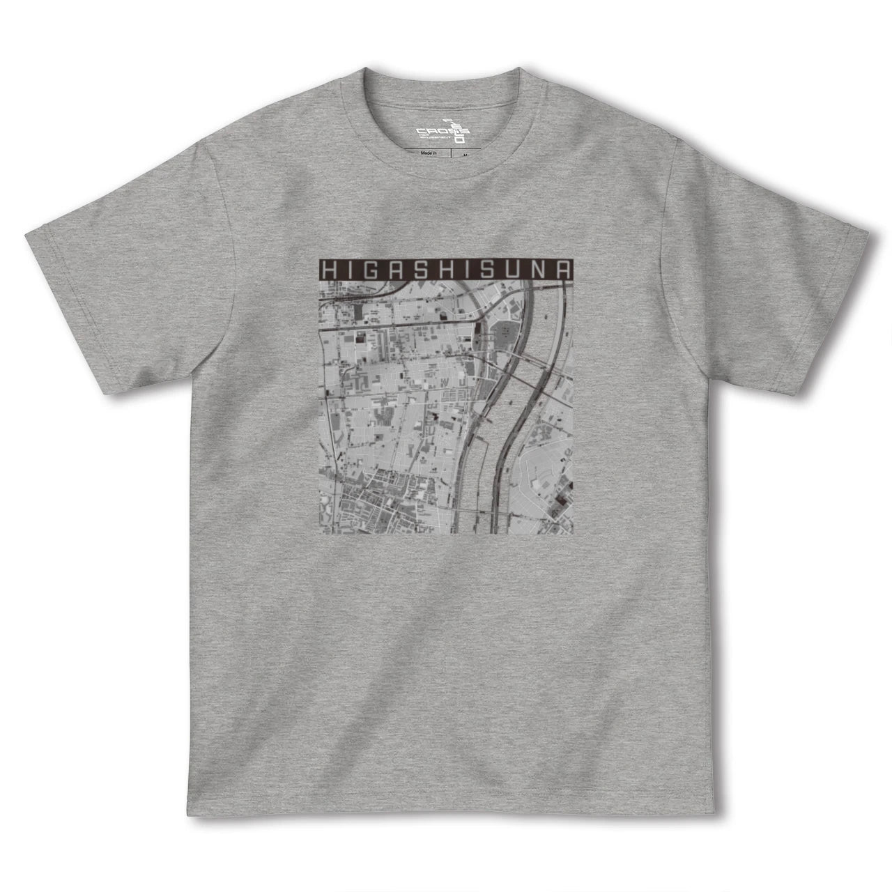 【東砂（東京都）】地図柄ヘビーウェイトTシャツ