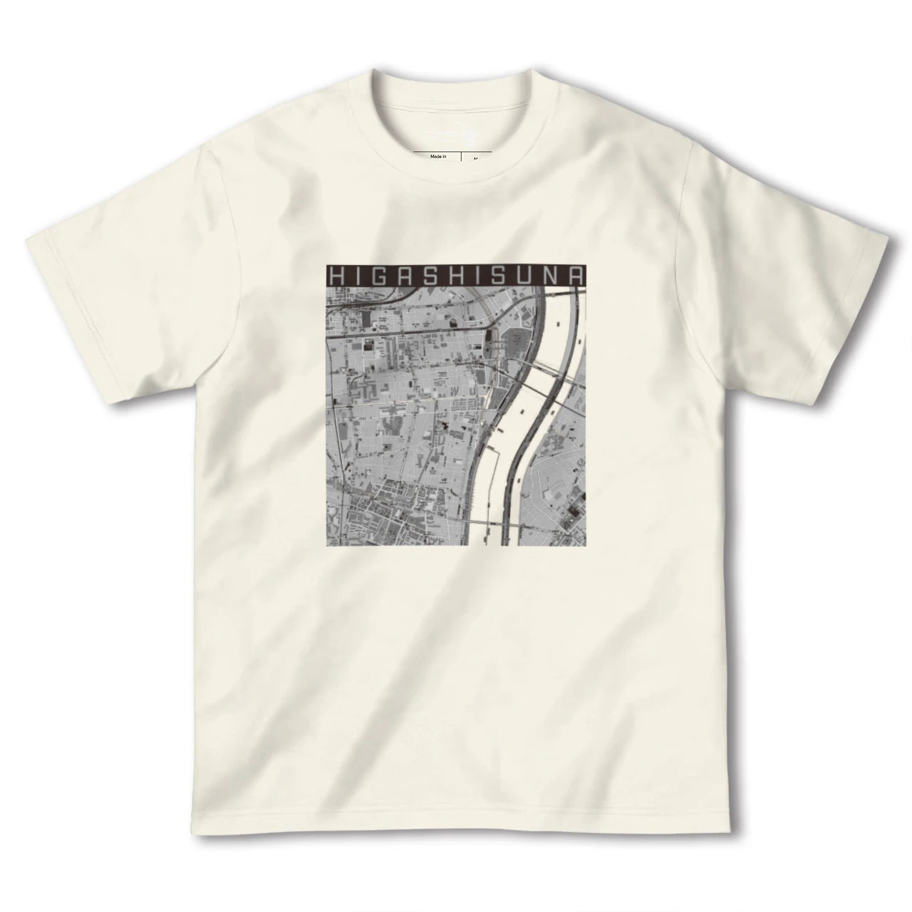 【東砂（東京都）】地図柄ヘビーウェイトTシャツ