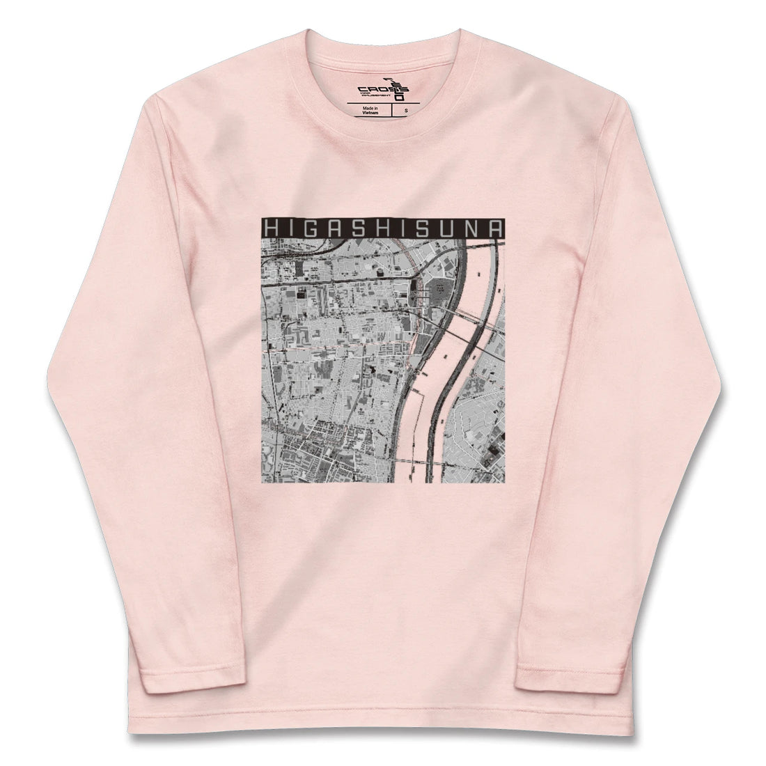 【東砂(東京都)】地図柄ロングスリーブTシャツ