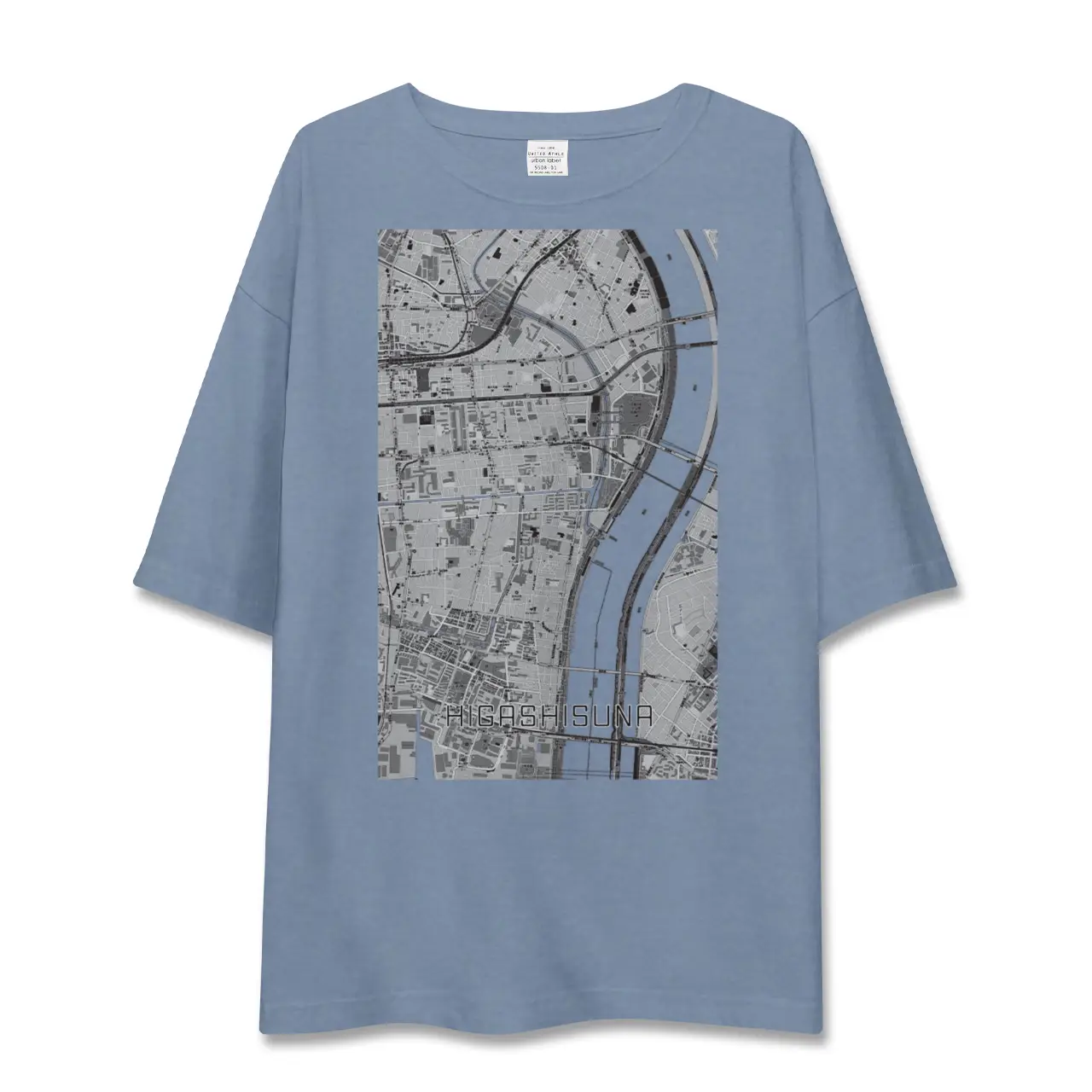 【東砂（東京都）】地図柄ビッグシルエットTシャツ