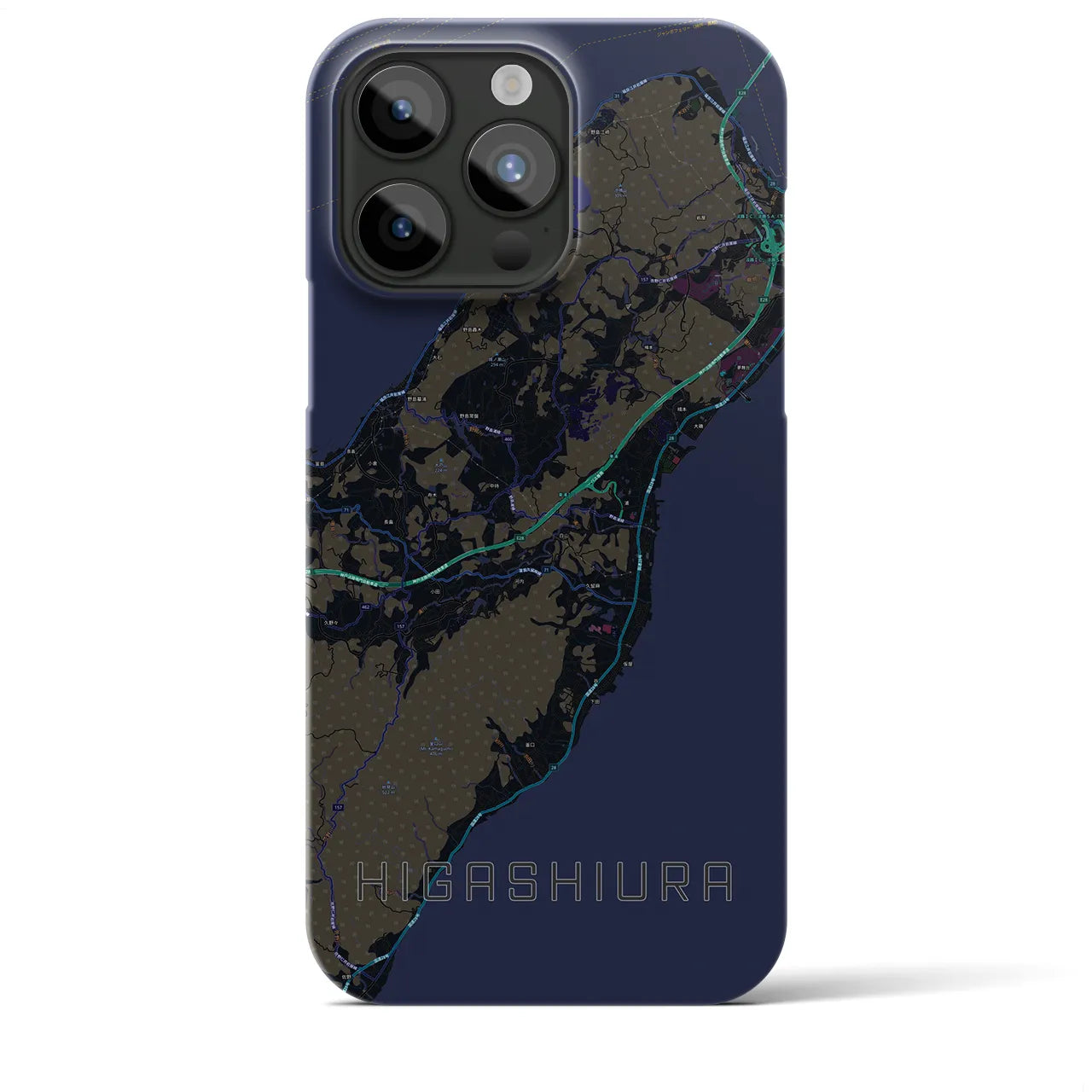 【東浦（兵庫県）】地図柄iPhoneケース（バックカバータイプ）