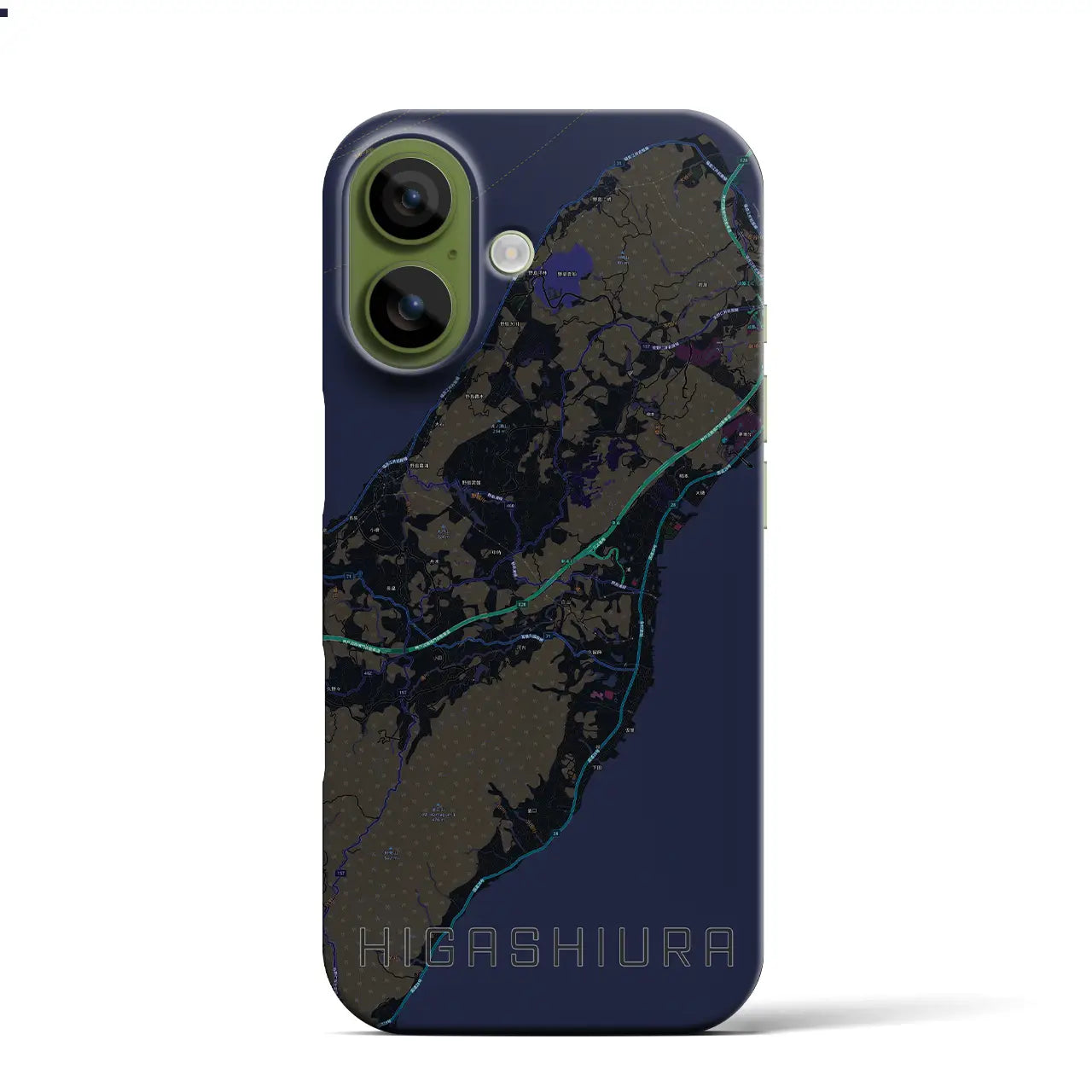 【東浦（兵庫県）】地図柄iPhoneケース（バックカバータイプ）