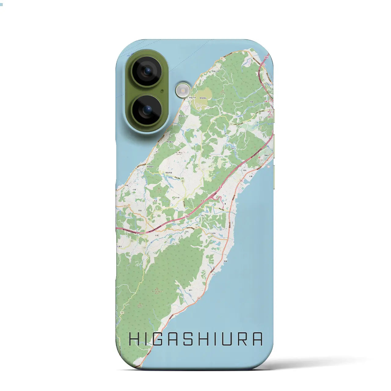 【東浦（兵庫県）】地図柄iPhoneケース（バックカバータイプ）