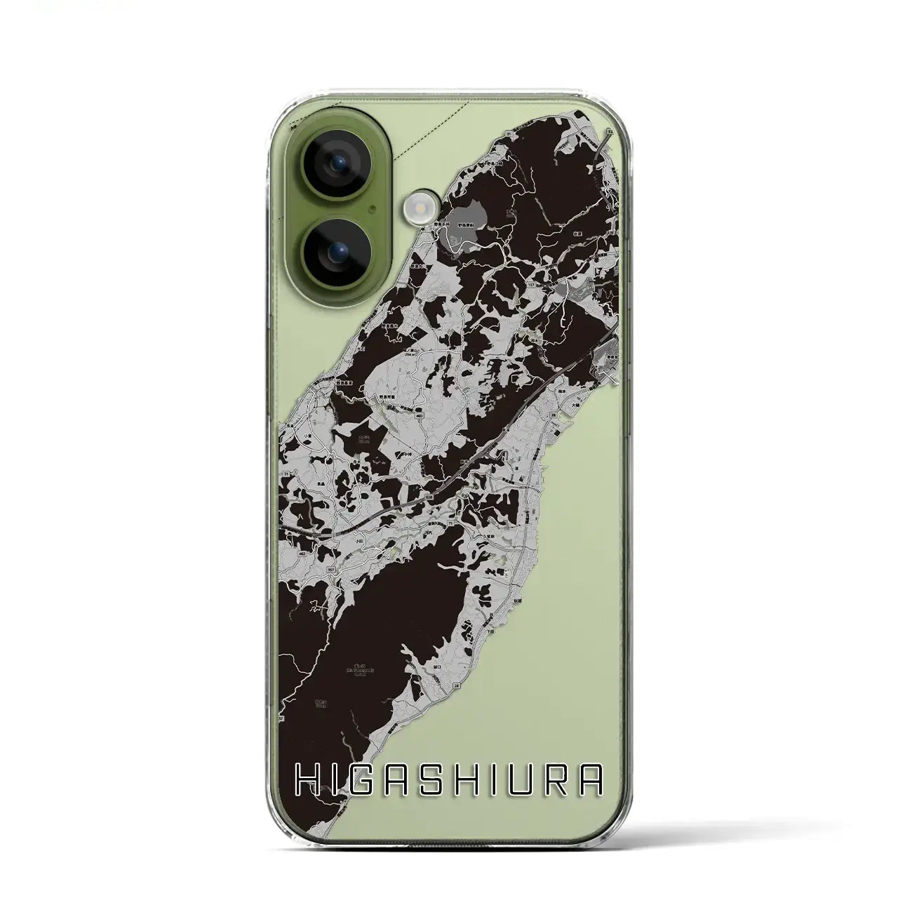 【東浦（兵庫県）】地図柄iPhoneケース（クリアタイプ）