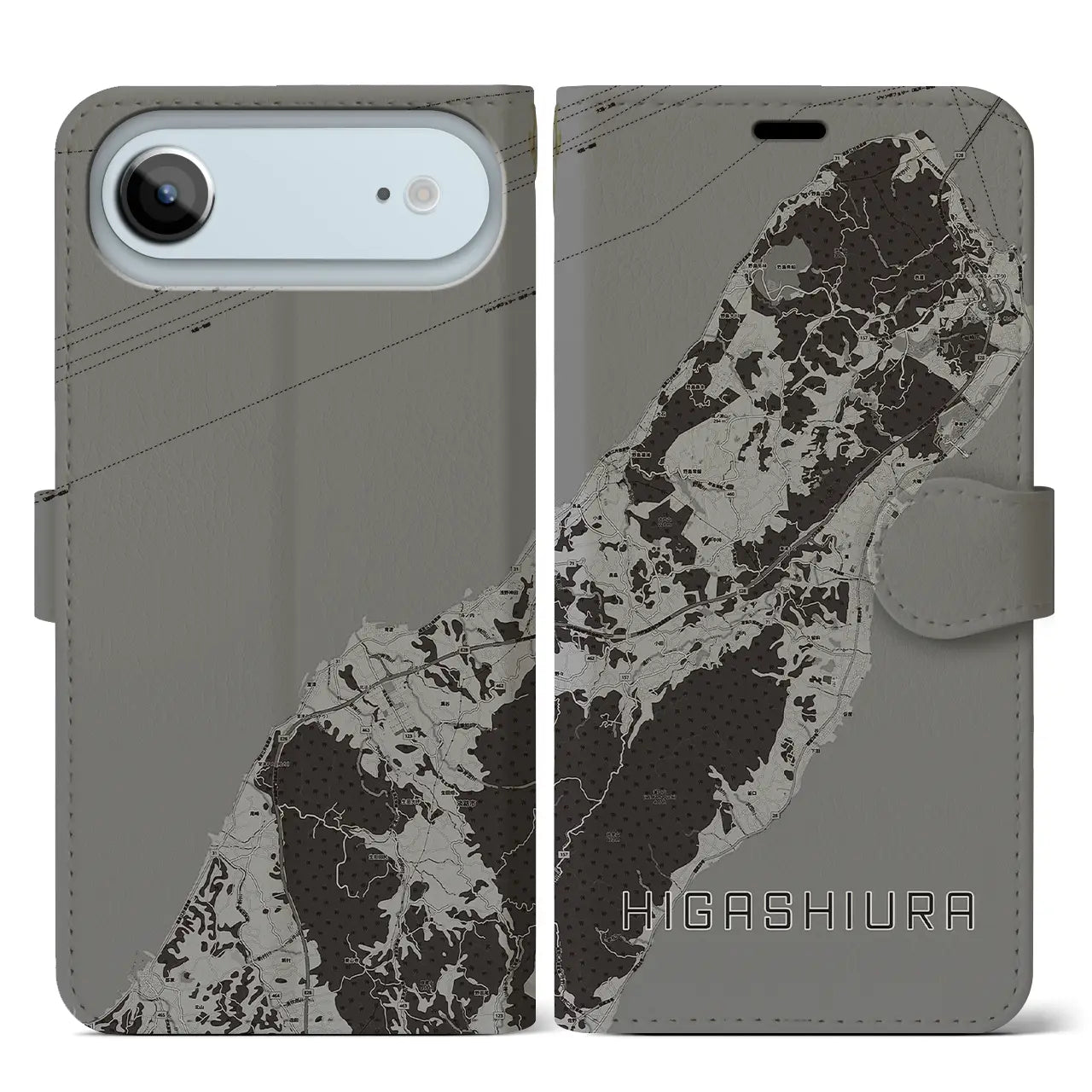 【東浦（兵庫県）】地図柄iPhoneケース（手帳タイプ）