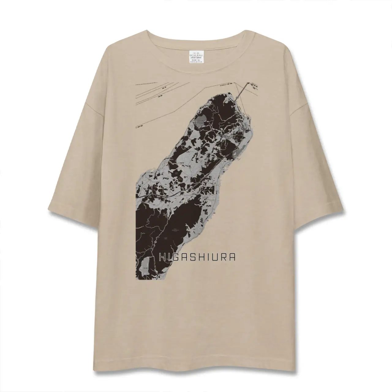 【東浦（兵庫県）（兵庫県）】地図柄ビッグシルエットTシャツ
