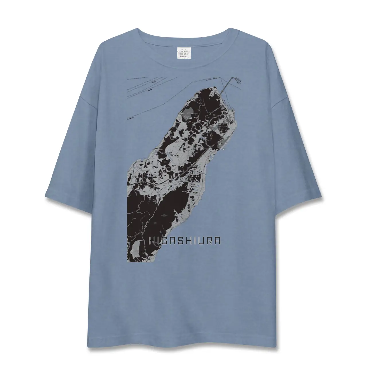 【東浦（兵庫県）（兵庫県）】地図柄ビッグシルエットTシャツ