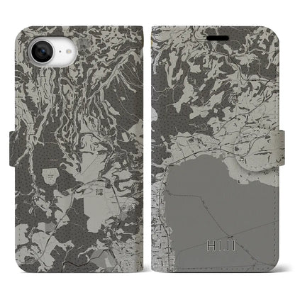 【日出（大分県）】地図柄iPhoneケース（手帳タイプ）