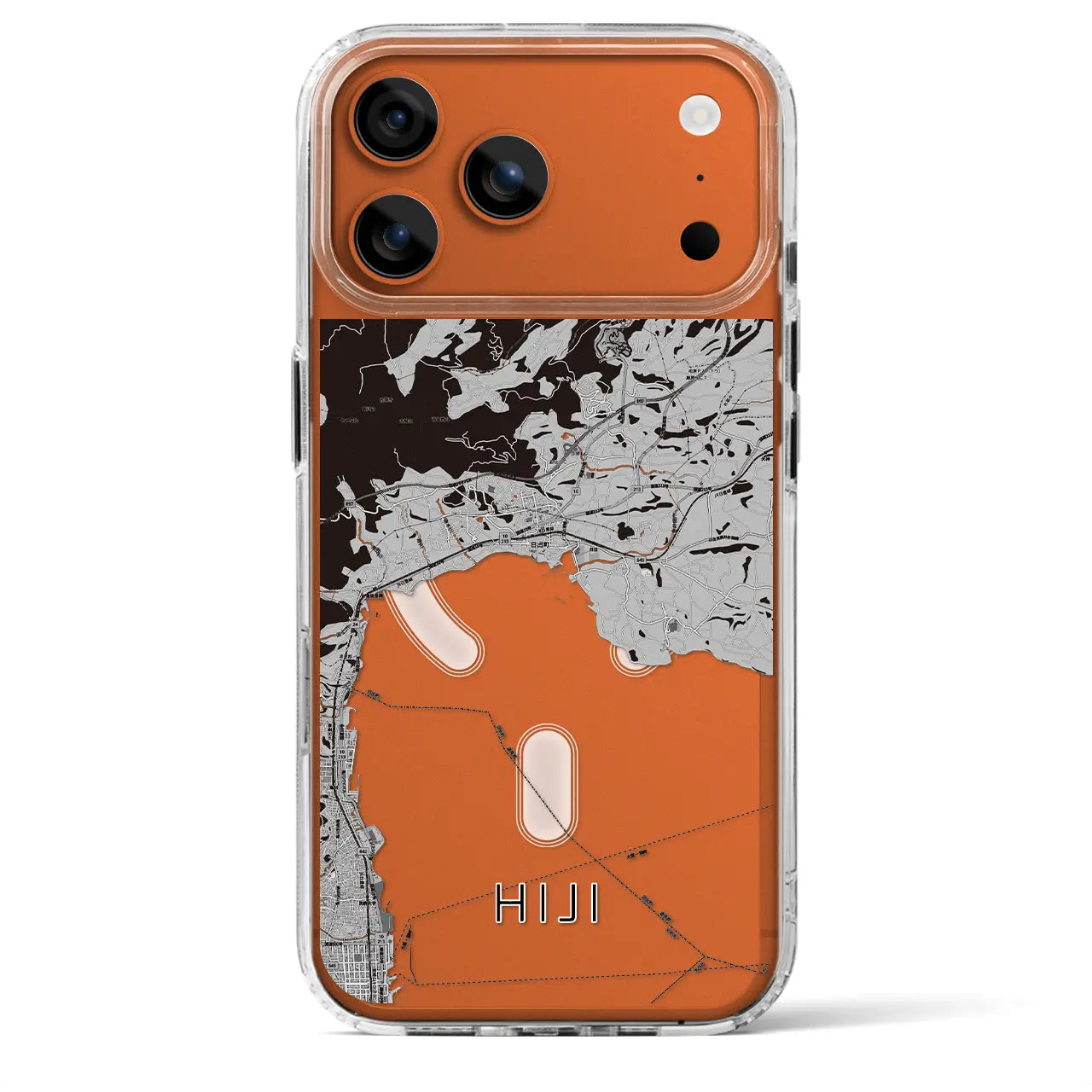 【日出（大分県）】地図柄iPhoneケース（MagSafeタイプ）