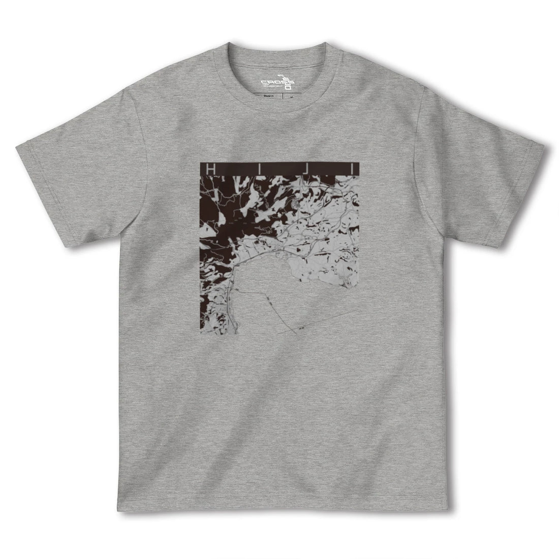 【日出(大分県)】地図柄ヘビーウェイトTシャツ