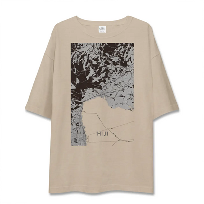 【日出（大分県）】地図柄ビッグシルエットTシャツ