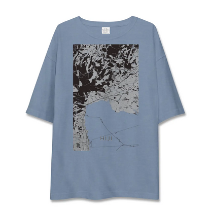 【日出（大分県）】地図柄ビッグシルエットTシャツ