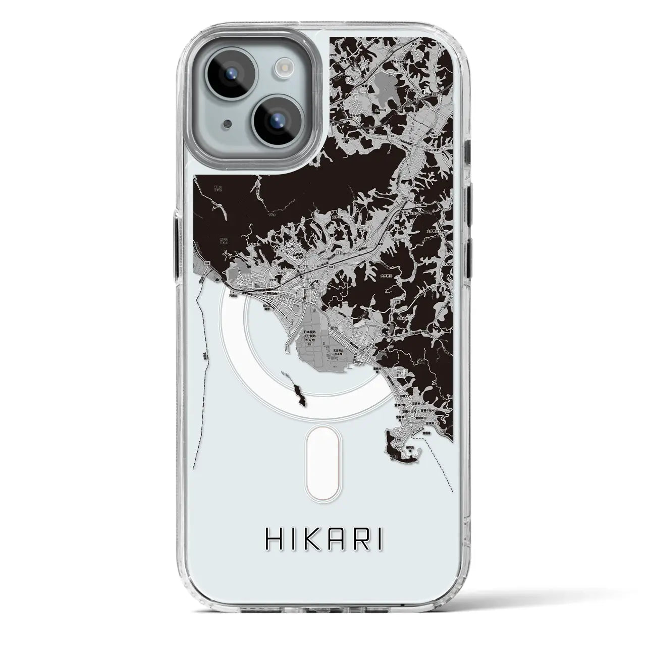 【光（山口県）】地図柄iPhoneケース（MagSafeタイプ）