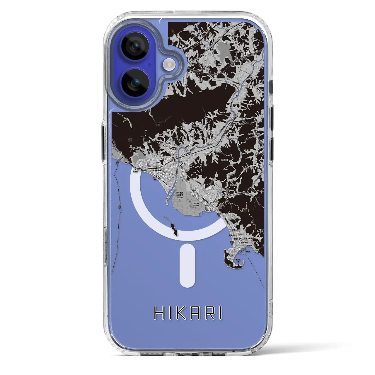 【光（山口県）】地図柄iPhoneケース（MagSafeタイプ）