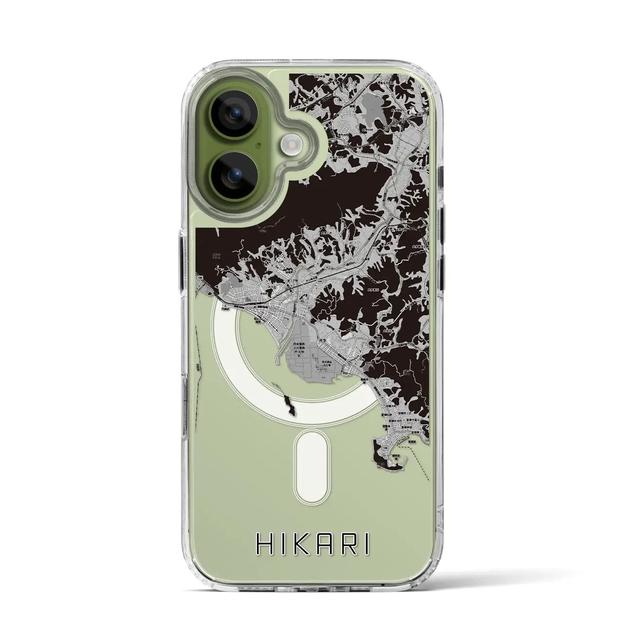 【光（山口県）】地図柄iPhoneケース（MagSafeタイプ）