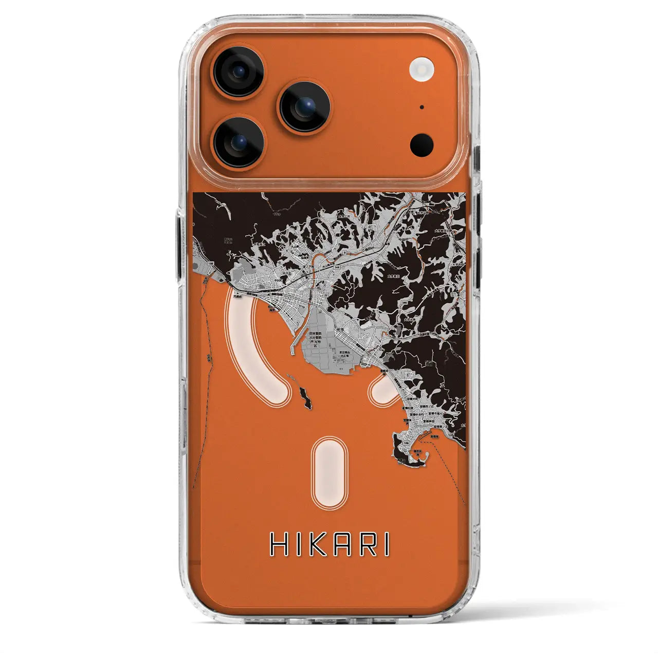 【光（山口県）】地図柄iPhoneケース（MagSafeタイプ）