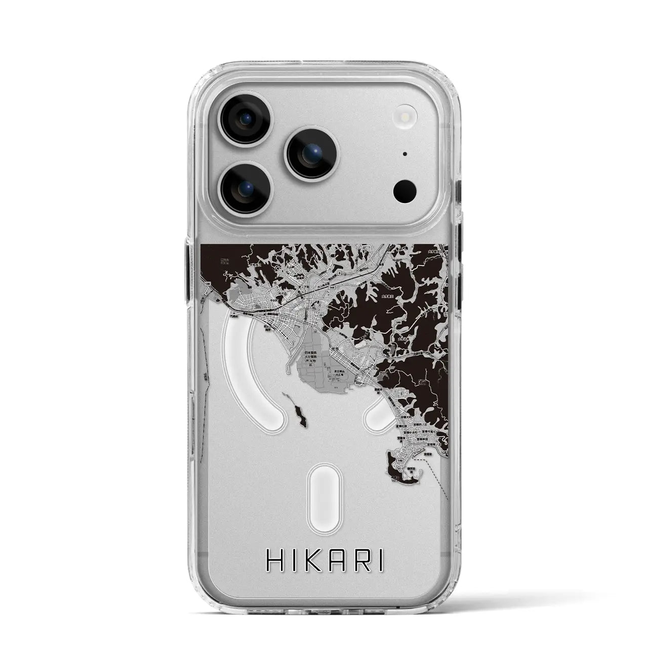 【光（山口県）】地図柄iPhoneケース（MagSafeタイプ）