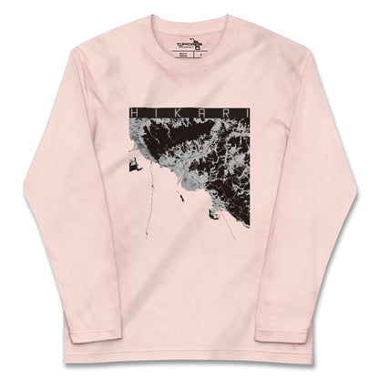 【光（山口県）】地図柄ロングスリーブTシャツ