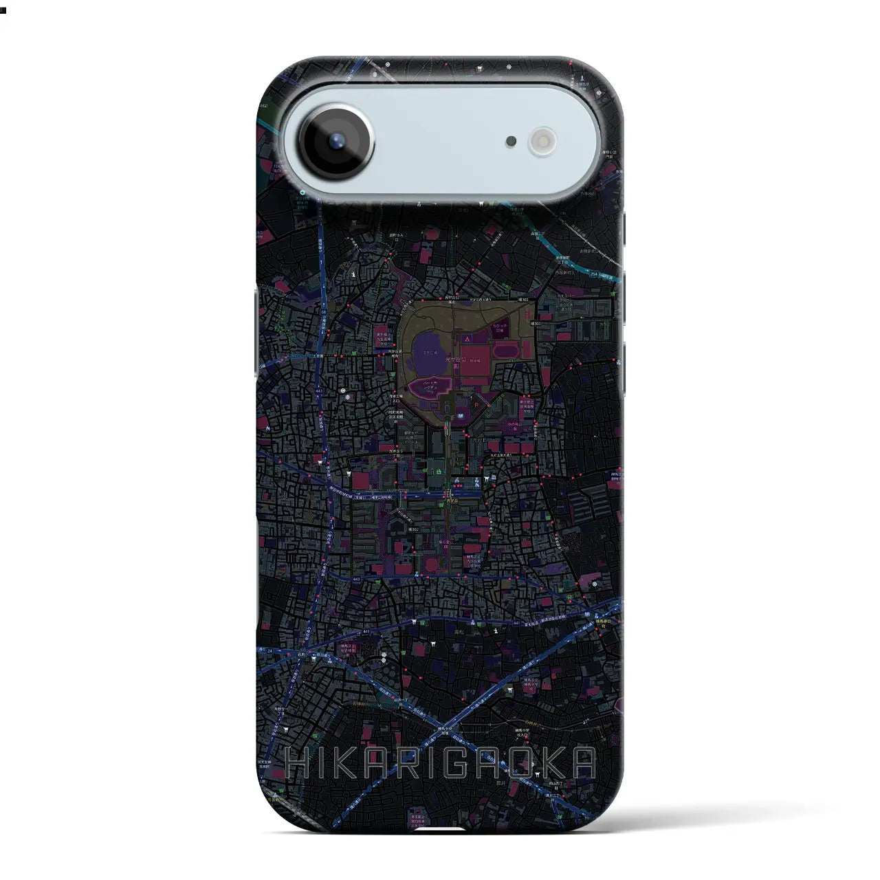 【光が丘（東京都）】地図柄iPhoneケース（バックカバータイプ）