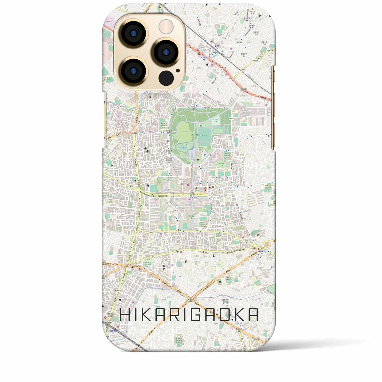 【光が丘（東京都）】地図柄iPhoneケース（バックカバータイプ）