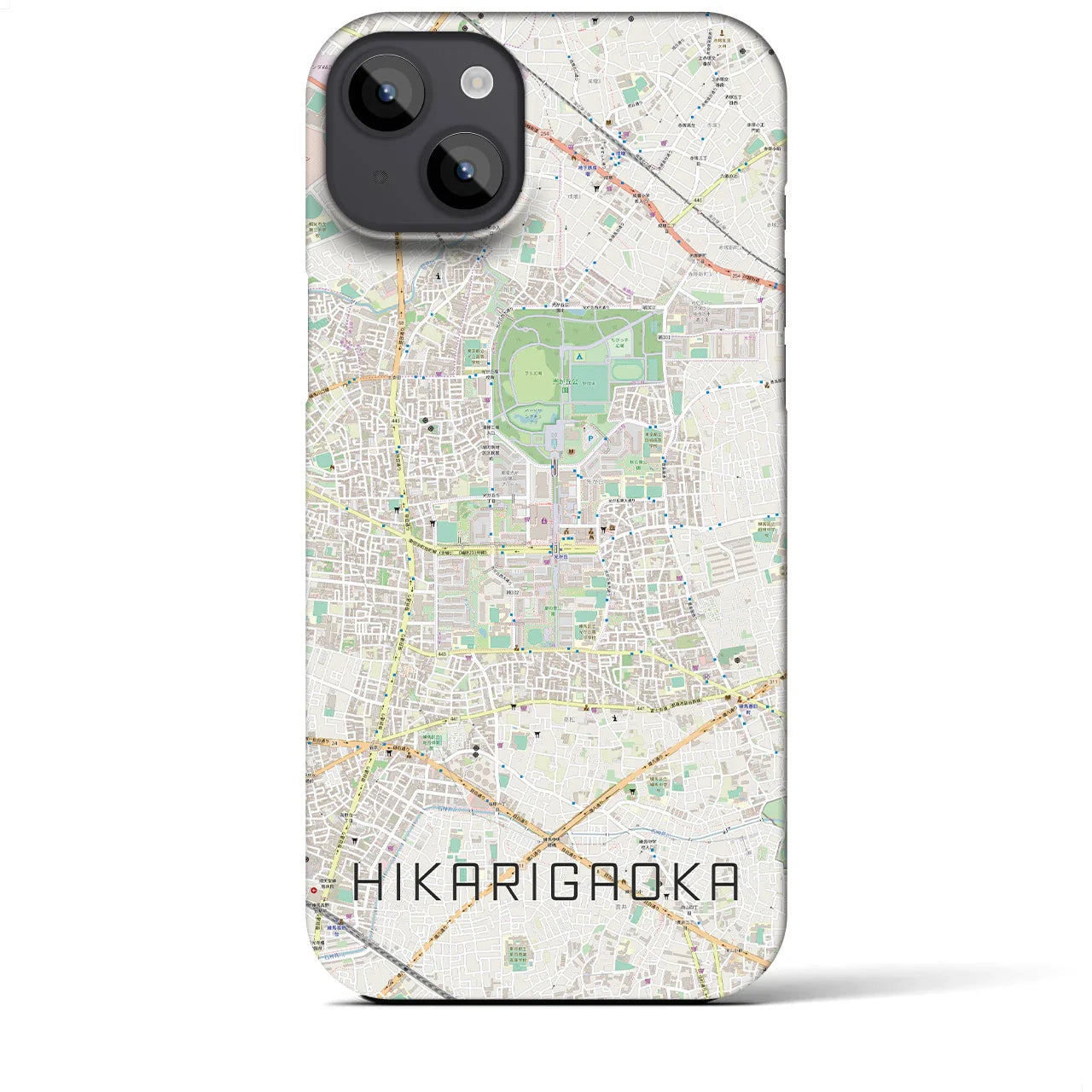 【光が丘（東京都）】地図柄iPhoneケース（バックカバータイプ）