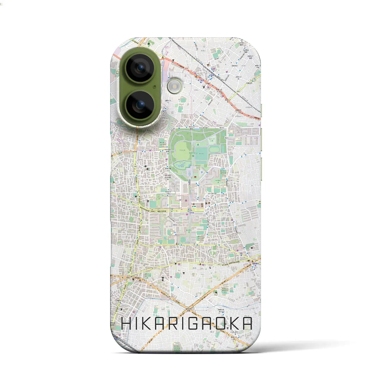 【光が丘（東京都）】地図柄iPhoneケース（バックカバータイプ）