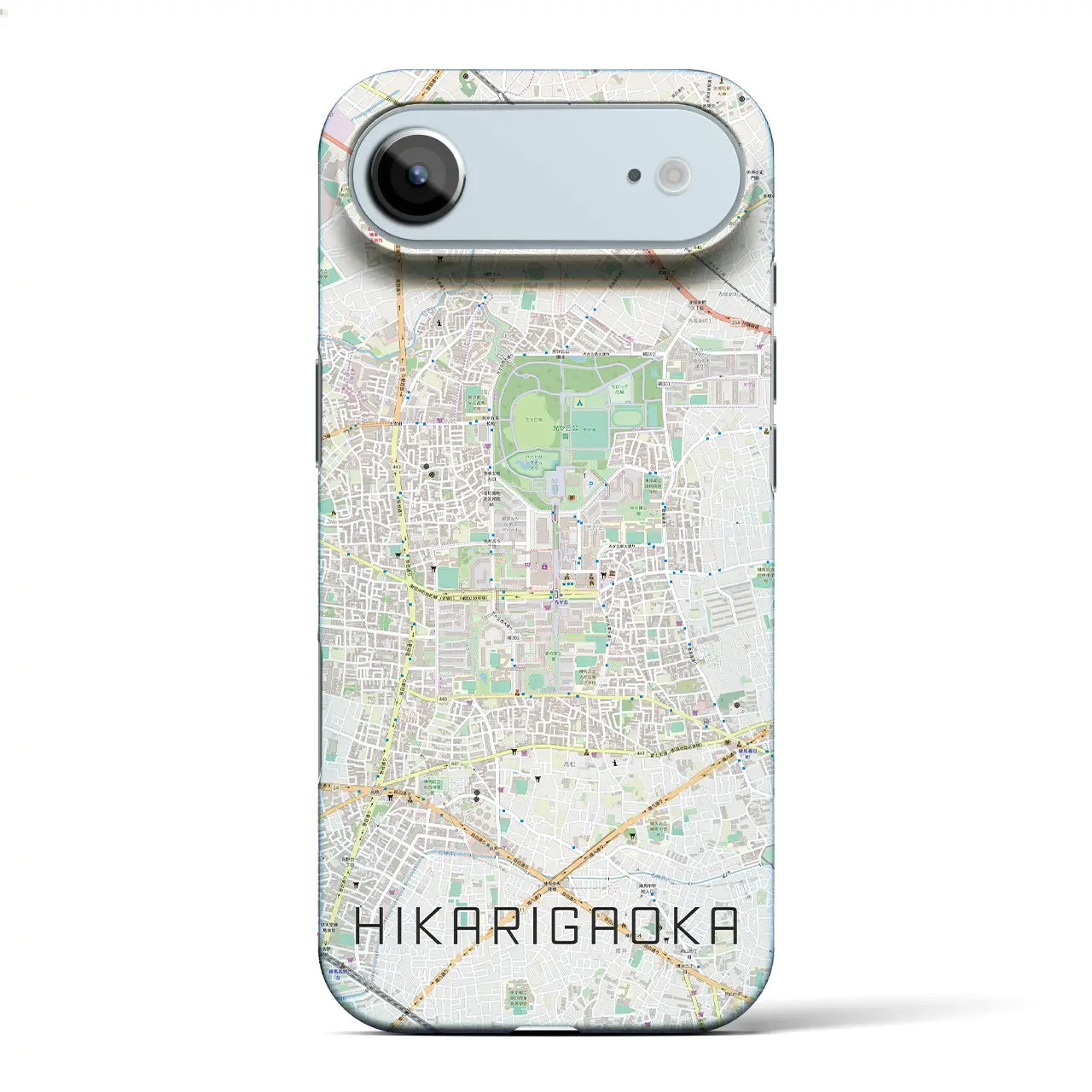 【光が丘（東京都）】地図柄iPhoneケース（バックカバータイプ）ナチュラル・iPhone 17 Pro Max 用