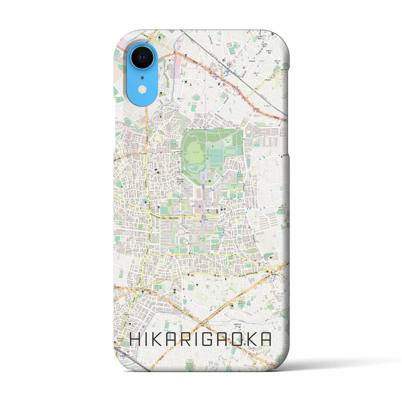 【光が丘（東京都）】地図柄iPhoneケース（バックカバータイプ）