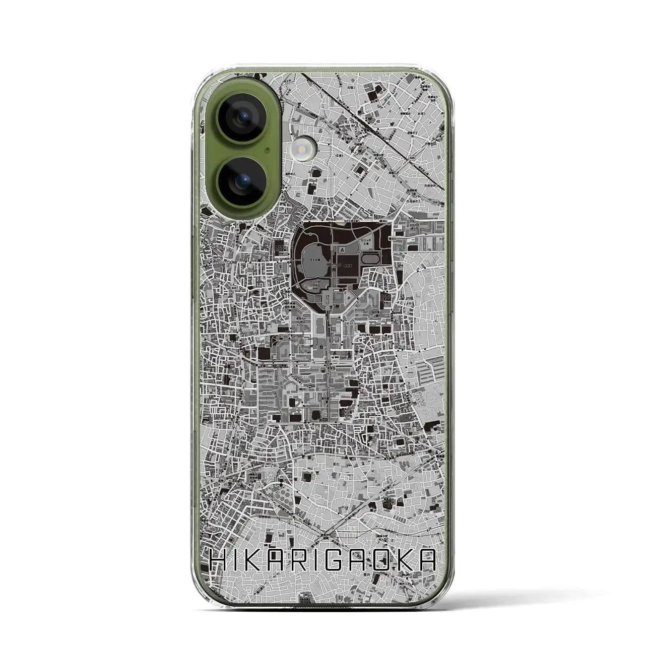 【光が丘（東京都）】地図柄iPhoneケース（クリアタイプ）