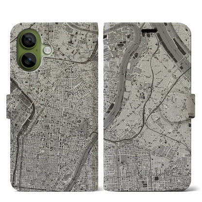 【曳舟（東京都）】地図柄iPhoneケース（手帳タイプ）