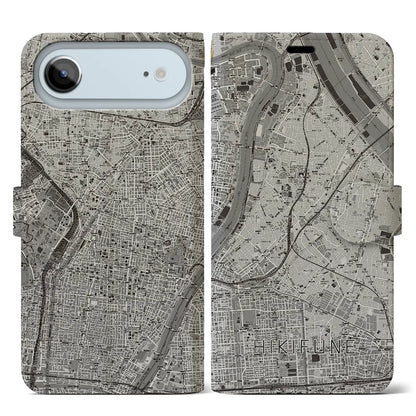 【曳舟（東京都）】地図柄iPhoneケース（手帳タイプ）