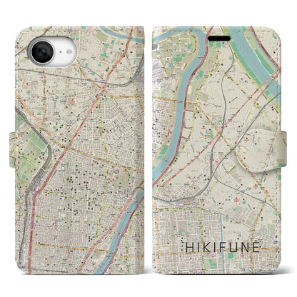 【曳舟（東京都）】地図柄iPhoneケース（手帳タイプ）