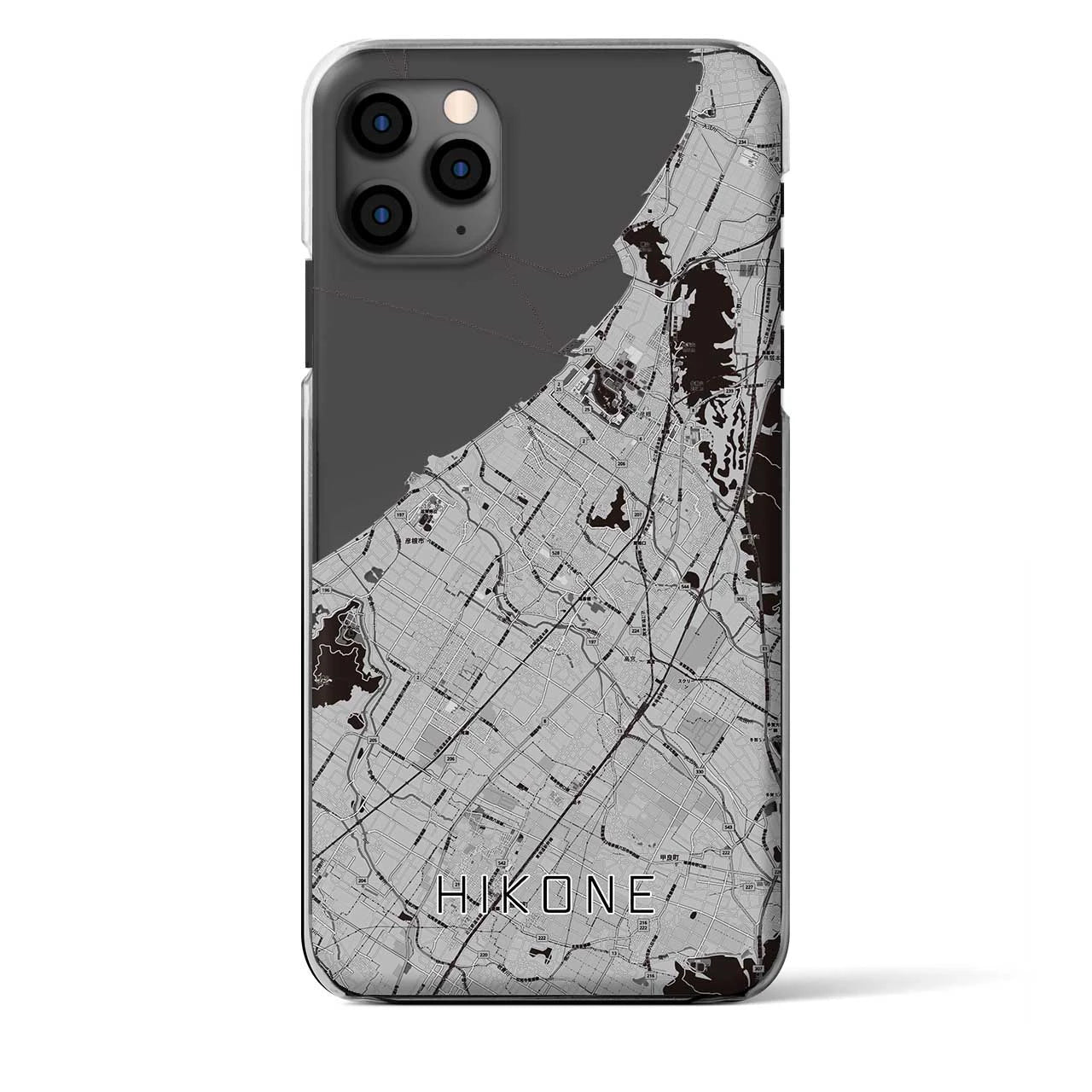 【彦根（滋賀県）】地図柄iPhoneケース（クリアタイプ）